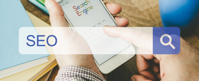 Improve SEO Graphic with search engine logo